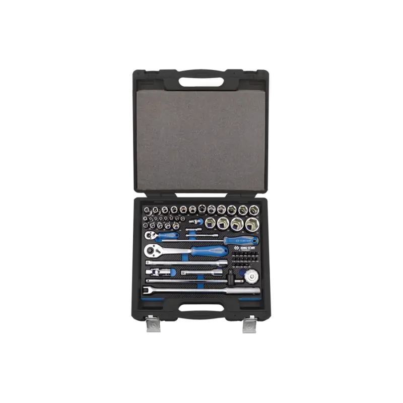 Coffret De Douilles 1/4&Prime; Et 1/2&Prime; 6 Pans Evawave – 60 Pcs King Tony – 7560MRE01 Meilleur Prix