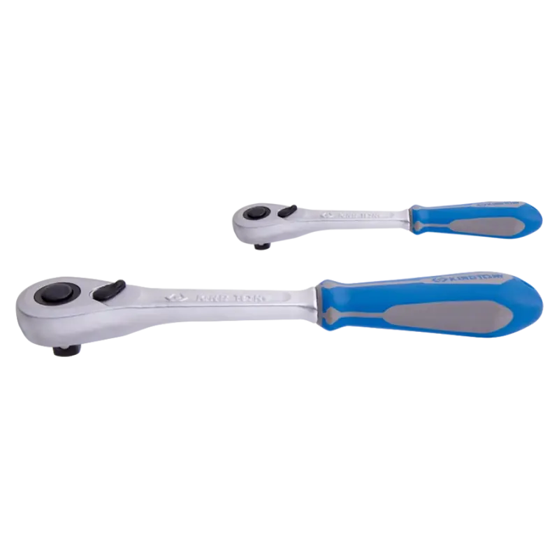 Prix Réduit Jeu De 2 Cliquets 1/4&Prime;+1/2&Prime; 90 Dents « Push Button » King Tony – 7773GS