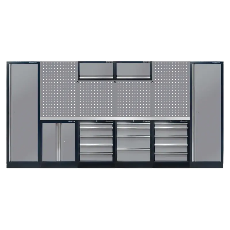 Mobilier D‘Atelier 6 Éléments – Gris Plan De Travail Inox King Tony – 87D11AKGS Bon Marché