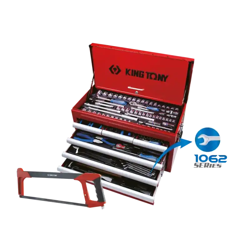 Coffre 874116B + Composition 219 Outils, En Pouces Et En Mm King Tony - 911000CR07 Nouvel Arrivage