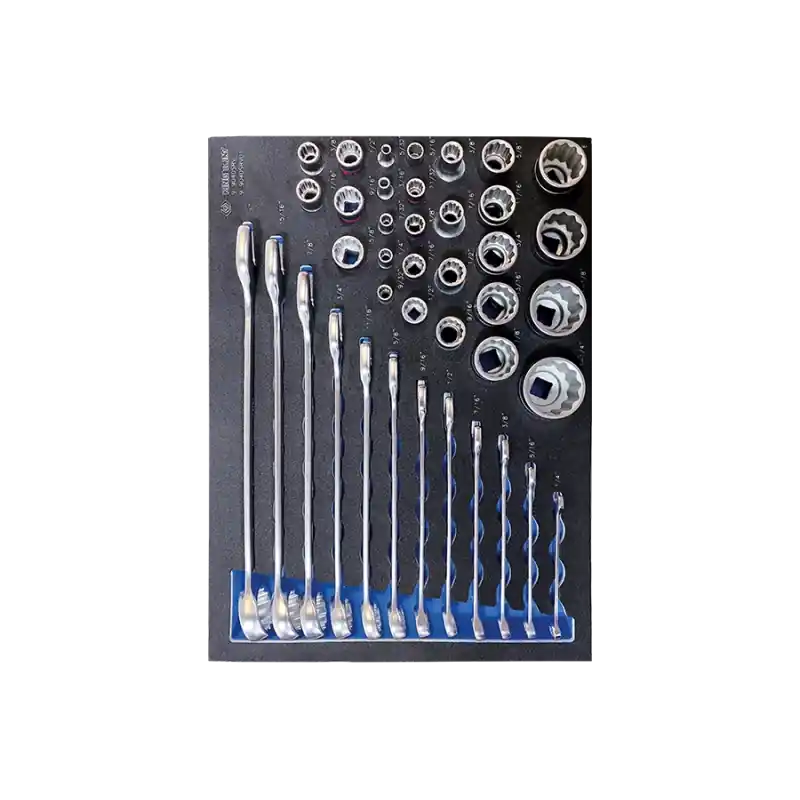 Module Mousse + Pp Douilles Et Clés Mixtes En Pouces 1/2"+1/4" 40 Pcs King Tony - 99040SRV01 Affaire À Saisir