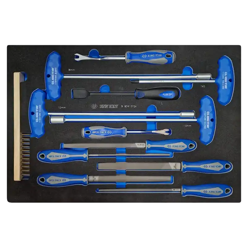 Commande En Gros Module Mousse Limes Et Clés Mâles Torx - 13 Pièces King Tony - 990413TQV