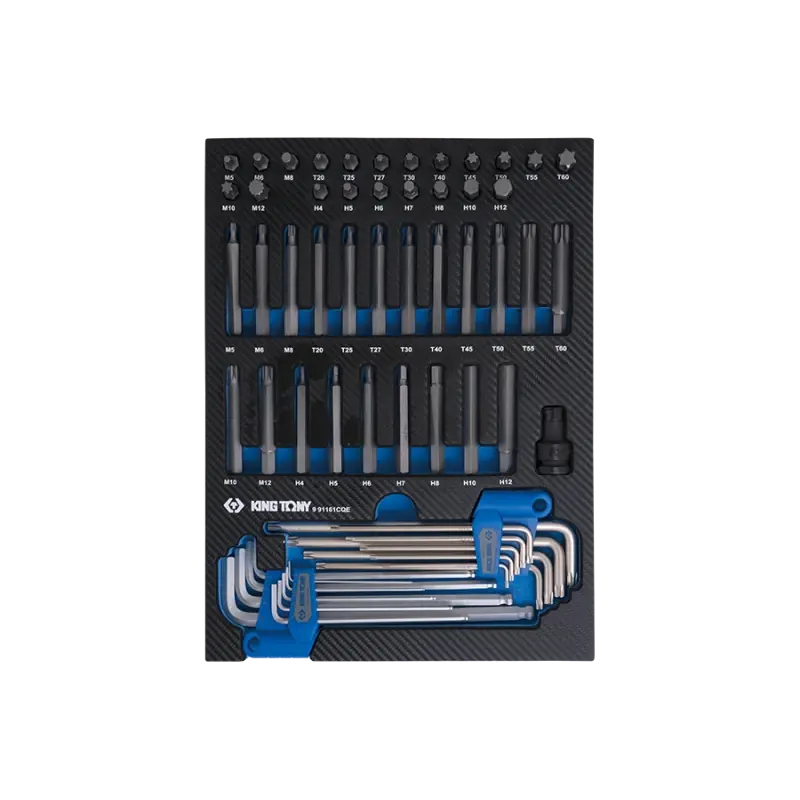 Achetez Aujourd&rsquo;hui Module Mousse + Pp 61Pcs Embouts Et Clés Mâles King Tony – 991161CQE