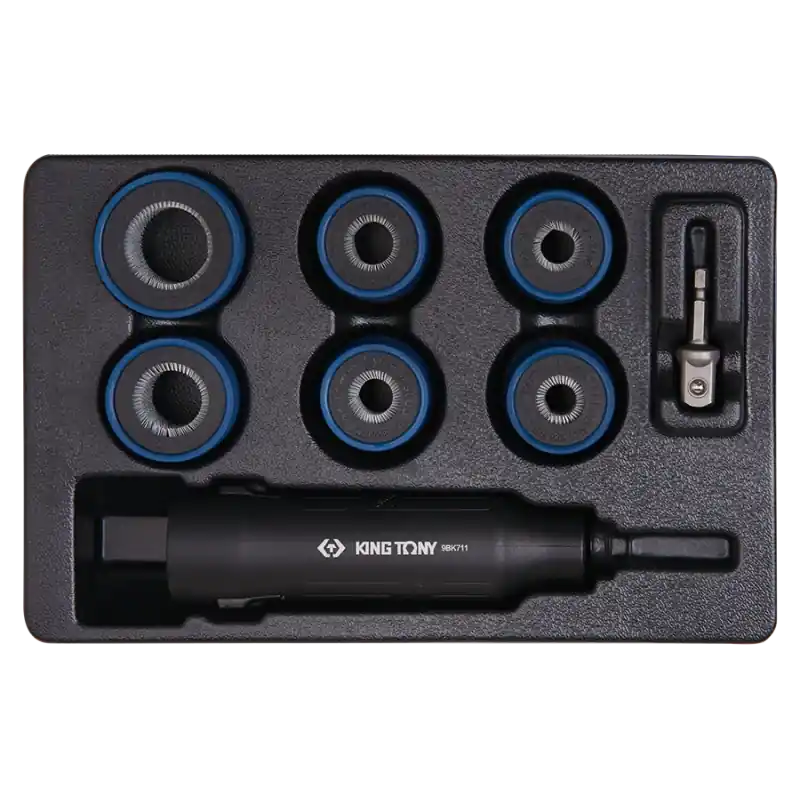 Achat Immédiat Coffret De Brosses De Nettoyage Pour Goujons De Roues – 8 Pièces King Tony – 9BK7008