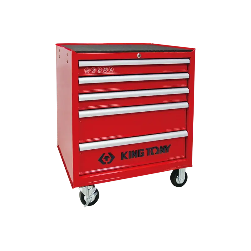 Servante D‘Atelier 5 Tiroirs Strength - 4 Roues Directrices King Tony - 874315BT Commander Vite