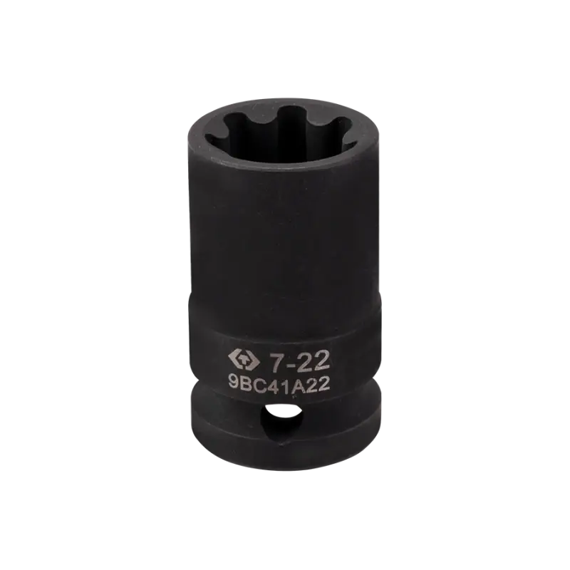 Authentique Douille 1/2&Prime; À Chocs 7 Pans 22Mm King Tony – 9BC41A22