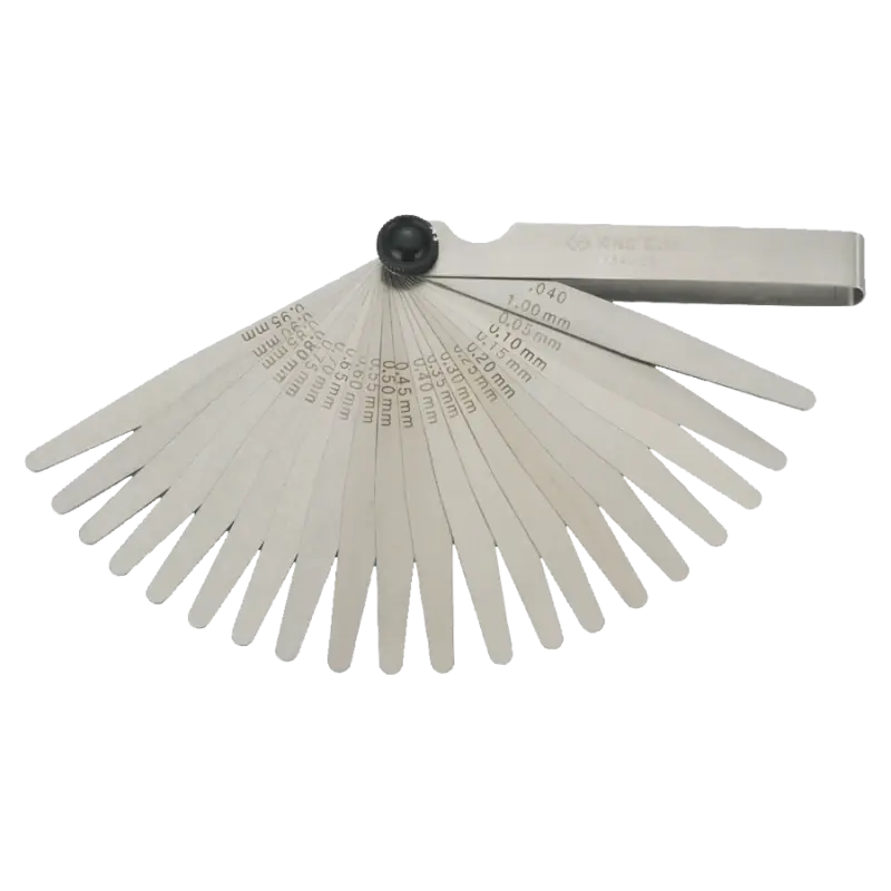 Authentique Jauge D‘Épaisseur 20 Pcs Métriques Non Magnétiques 0.05 À 0.1Mm -L100 King Tony – 7734020