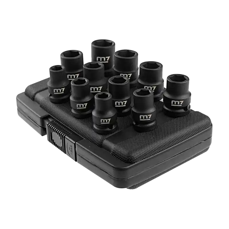 Satisfait Ou Remboursé Coffret De 11 Douilles Impact 1/2" 6 pans - 10 À 21Mm M7 - MB42011M1