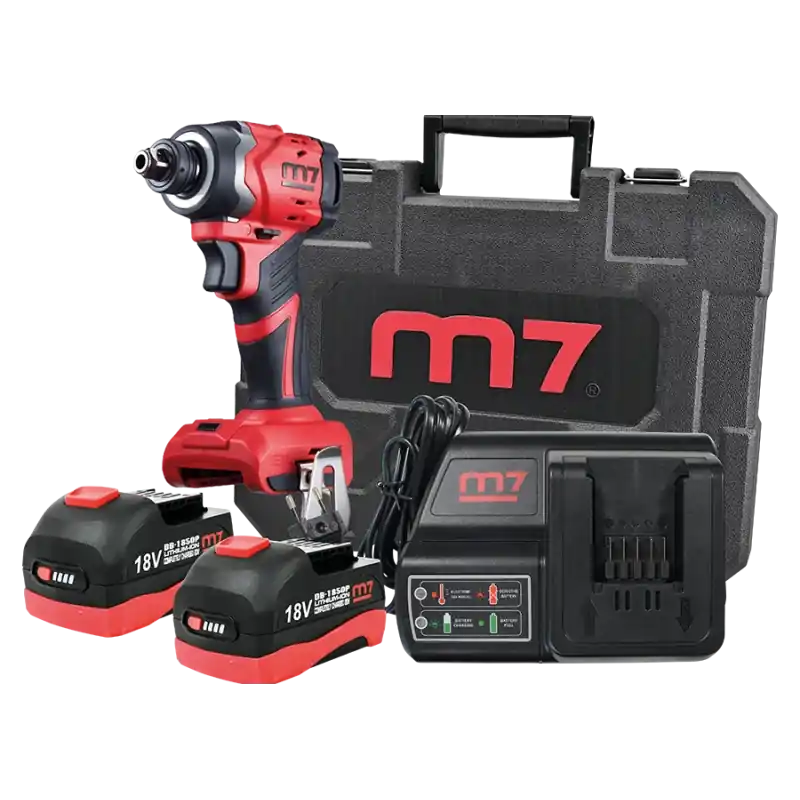 Visseuse À Percussions 18V + Chargeur + 2 Batteries 5Ah M7 - DS203A Populaire