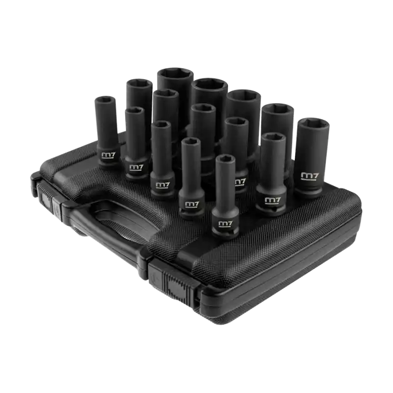 Coffret De 15 Douilles Longues Impact 1/2" - 10 À 32Mm M7 - MB43015M Seulement Aujourd'hui