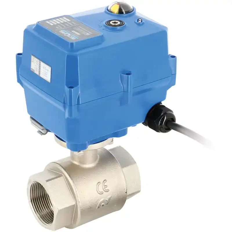 Commander Maintenant Robinet à Boisseau 1/2" Sphérique Laiton avec Moteur Électrique 230V NUAIR – 270002024110