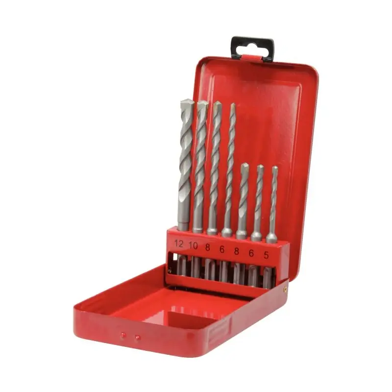 Coffret de 7 forets SDS Plus Béton à 4 taillants 5 à 12 mm KS TOOLS - 338.0607 Jusqu'à Épuisement Des Stocks