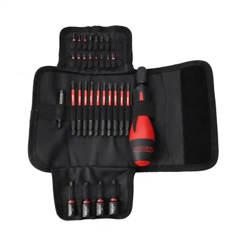 Trousse d’embouts à chocs 1/4″ avec tournevis porte-embouts – 31 pièces KS TOOLS - 515.2303F Soldes