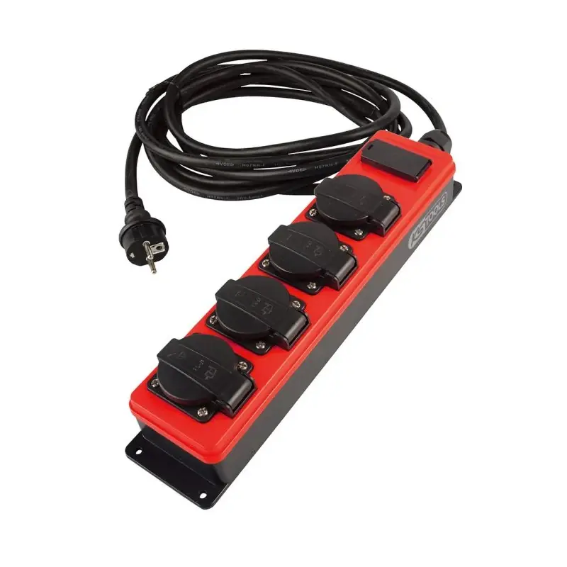 Multiprise électrique 5M 4 prises 2 ports USB KS TOOLS - 150.4232F Meilleur Prix