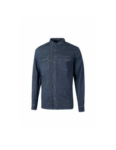 Chemise de travail en jean MAPLE Deep Blue EX274DB - Upower Super Prix