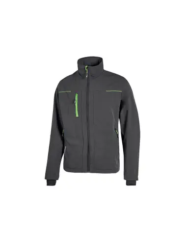 Veste de travail PLUTON Asphalt Grey/Green PE178RL - Upower Prix Promo