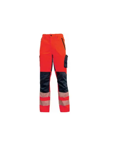Pantalon haute visibilité ROY Red Fluo HL222RF - Upower Prix Cassé