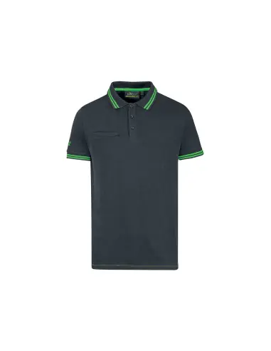 Offre Exclusive Polo manches courtes WAY Asphalt Grey/Green EY264RL – Upower