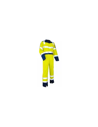 Vente Flash Combinaison de travail 2 zips bicolore haute visibilité 4106 SURVEILLANCE – LMA