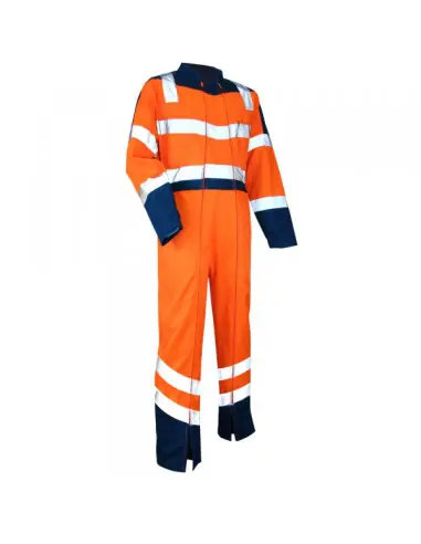 Combinaison de travail 2 zips bicolore haute visibilité 4080 VIGILANCE – LMA Nouvel Arrivage