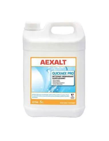 Nettoyant alimentaire polyvalent surpuissant QUICKAEX PRO (5 litres) Q708 - Aexalt Pluho Commande En Gros