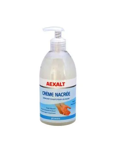 Crème nettoyante nacrée + pompe 500 ml CL034 – Aexalt Pluho Prix Choc