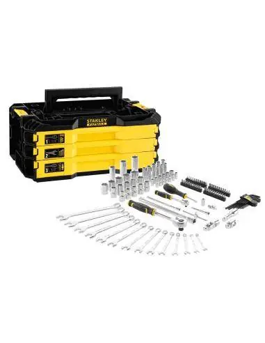 Boîte à outils 3 tiroirs avec 126 outils PRO-STACK FMMT98107-1 – Stanley Usine Directe