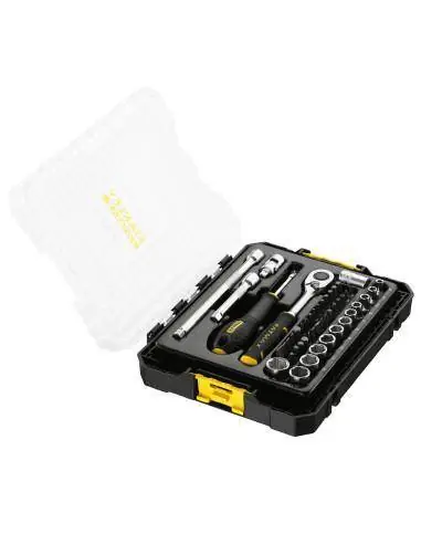 Coffret de douilles M ¼‘‘ 48 pièces STAKBOX FATMAX FMMT98101-0 – Stanley Haute Qualité