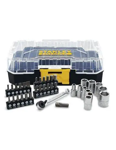 Coffret de douilles 1/4&Prime; + Embouts de vissage 37 pièces STAKBOX S FATMAX FMMT19101-0 – Stanley Meilleure Vente