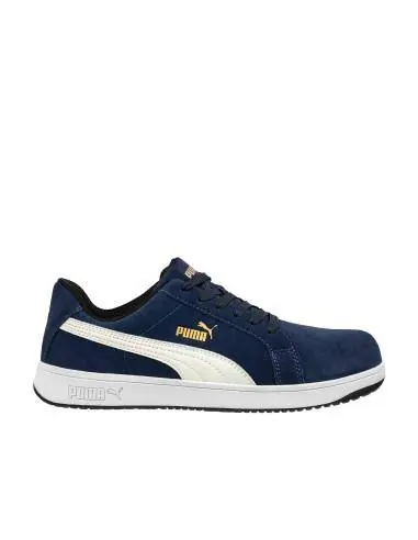 Chaussures de sécurité ICONIC SUEDE NAVY LOW 640020 – Puma Safety Haute Qualité