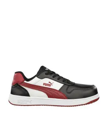 Dernière Chance Chaussures de sécurité FRONTCOURT BLK/WHT/RED 640200 – Puma Safety