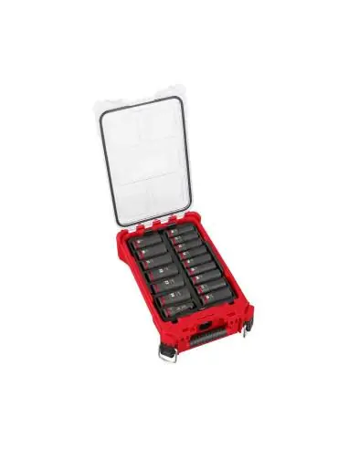 Coffret de 16 douilles 1/2" longue Shockwave avec coffret PACKOUT 4932480943 - Milwaukee Bon Marché