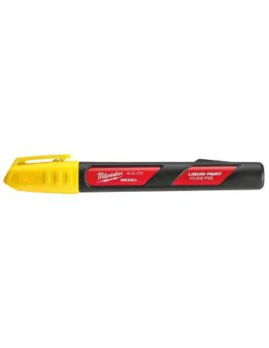 Marqueur peinture liquide INKZALL Jaune 48223721 - Milwaukee Vente Directe