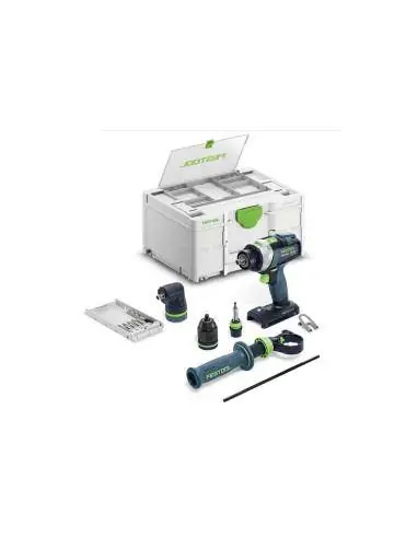 Perceuse-visseuse à percussion sans fil QUADRIVE TPC 18/4 I-Basic-Set 577625 - Festool Prix Réduit