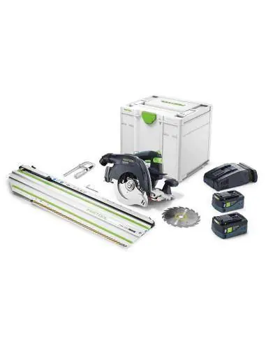 Offre Exclusive Scie circulaire à capot basculant sans fil HKC 55 5,0 EBI-Set-FSK 420 577675 - Festool
