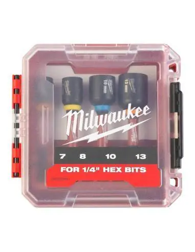 Acheter En Ligne Coffret de 4 douilles magnétiques SHOCKWAVE Impact Duty 4932492445 - Milwaukee