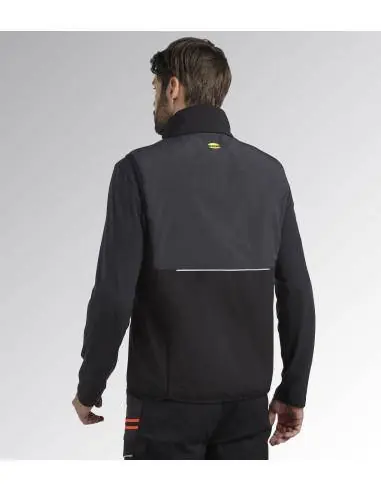 Prix Cassé Gilet de travail sans manches VEST SOFTSHELL HYBRID Noir/Fantome 702.180066C8817 - Diadora