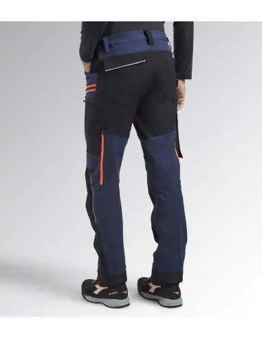 Vente Directe Pantalon de travail HYBRID PERFORMANCE Noir/Bleu nuit 702.179838C4725 - Diadora