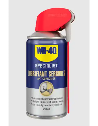 Lubrifiant serrures anticorrosion spray 250 ml 33303 – WD40 Vente Flash