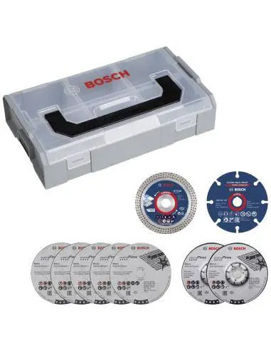 Coffret mini L-Boxx + 9 disques Ø76 mm EXPERT pour meuleuse GWS 12V-76 061599764G - Bosch Expédié Aujourd'hui