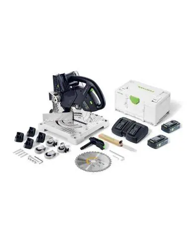 Scie à onglets sans fil SYMMETRIC SYMC 70 4,0 EBI-Plus 577464 - Festool Populaire