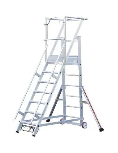 Escalier de rayonnage mobile 5 marches 02271105 – Tubesca Satisfait Ou Remboursé