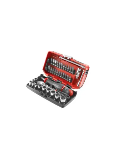 Coffret cliquet douilles 1/4" 6 pans métriques RL.NANO1PB - Facom Usine Directe