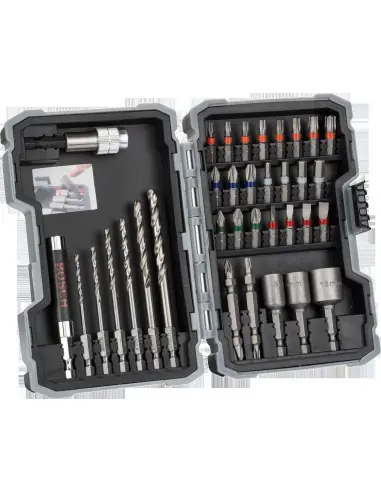 Livraison Express Coffret de 35 forets HSS-G et embouts de vissage Extra durs 2607017328 - Bosch