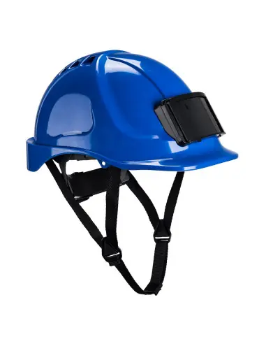Casque de chantier Endurance bleu avec porte-badge PB55RBR - Portwest Top Vente