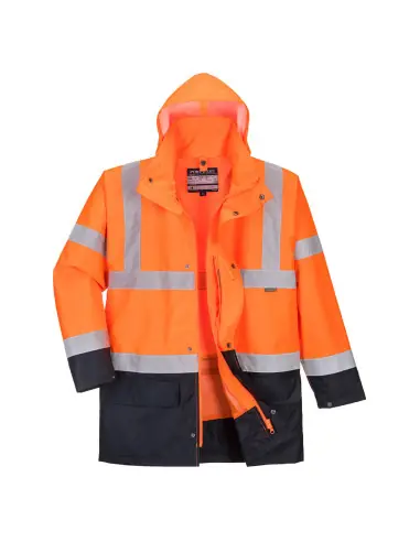 Produit De Marque Parka 5 en 1 Essentiel Bicolore Orange/Marine S766 – Portwest