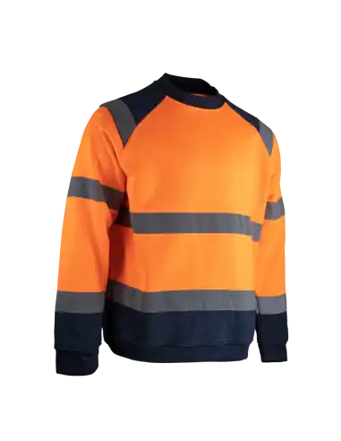Sweat haute visibilité col rond 8083 ANTENNE - LMA Commander Maintenant
