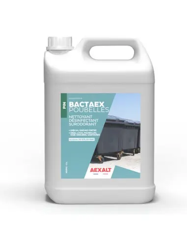 Nettoyant désinfectant surodorant BACTAEX POUBELLES (5 litres) ND310 - Aexalt Pluho Soldes