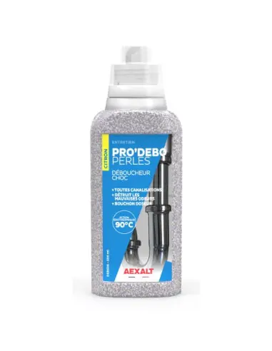 Déboucheur poudre canalisations PRO’DEBO PERLES DEB538 - Aexalt Pluho Prix Choc