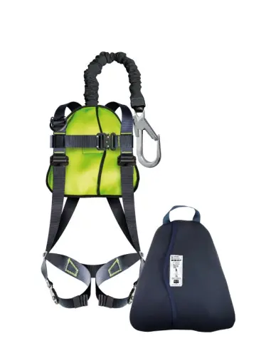 Offre Du Jour Harnais antichute + longe élastique 2M avec absorbeur d‘énergie intégré KTP EVO 4 – Neofeu